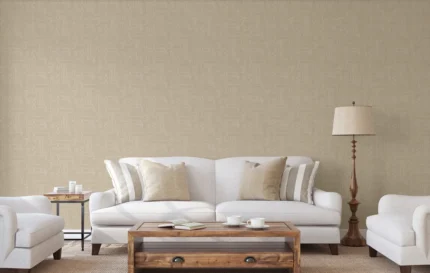Beige Embossed Wallpaper – 3D Dimension (3703-3)